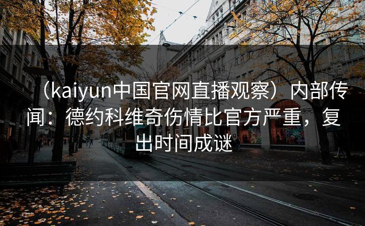 （kaiyun中国官网直播观察）内部传闻：德约科维奇伤情比官方严重，复出时间成谜  第1张